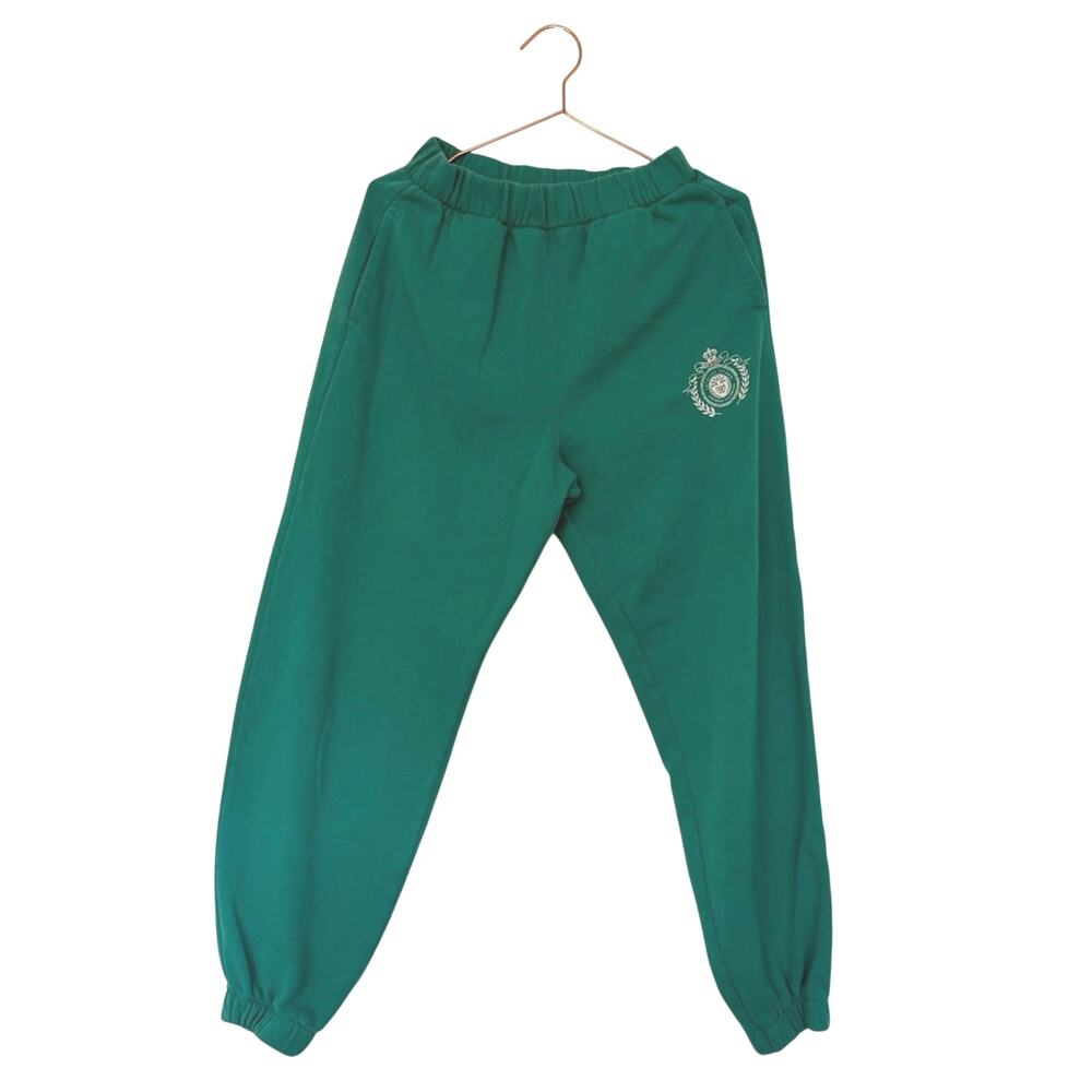 Hollister Emerald Green Sweatpants with Logo